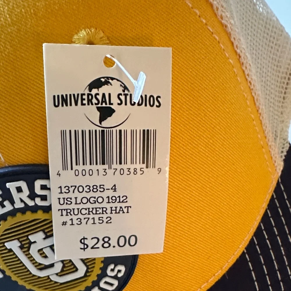 Universal Studios Navy and Yellow Cap